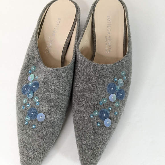 Cashmere Mules Bottega Veneta Size 9.5 New Old Stock